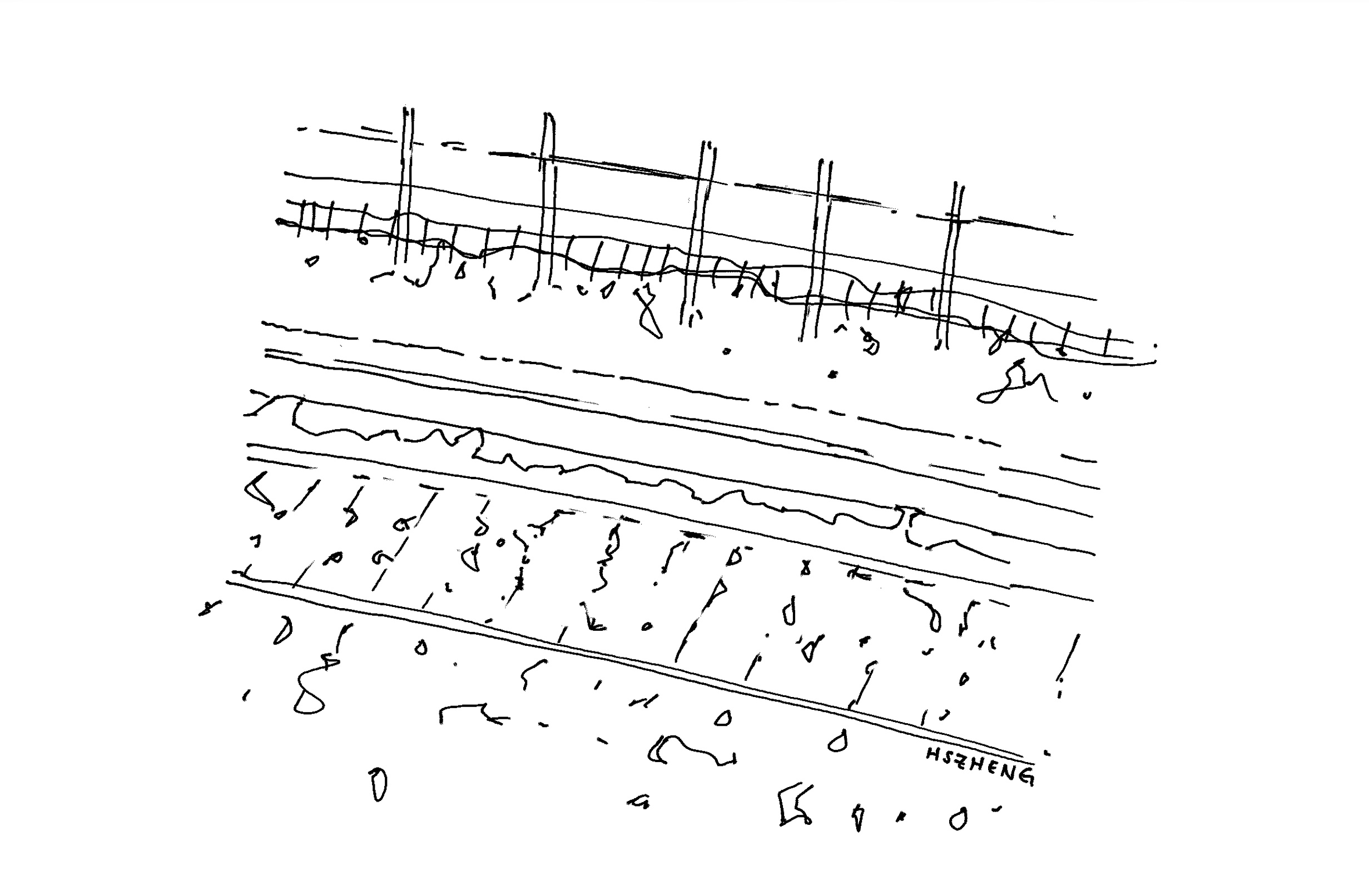Snow-covered railway